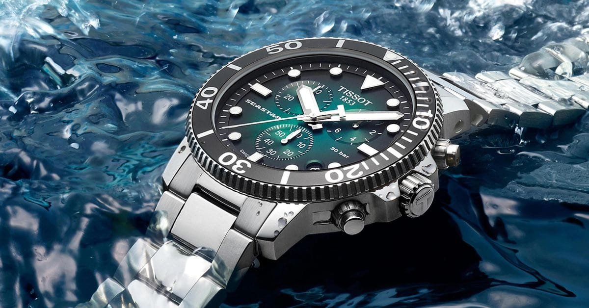 Top 10 First Watches to Kickstart Your Collection for Men 90 Tissot chronograph watch in water and showcasing the craftsmanship of Swiss watches